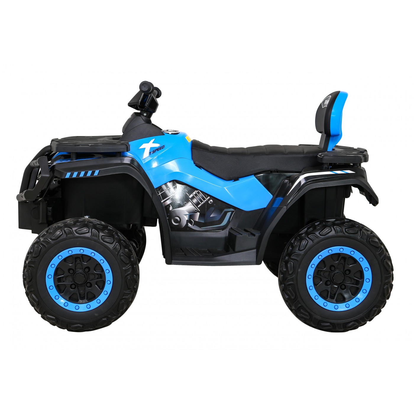 Quad XT-Speed pre deti Modrý + Pohon 4x4 + EVA + Pomalý štart + Rádio MP3 + LED