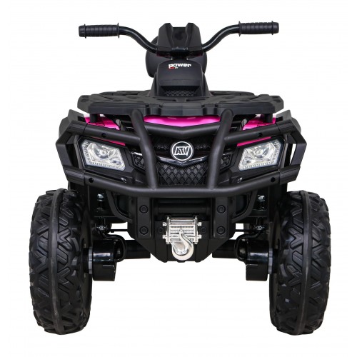 Quad XT-Speed pre deti Ružový + Pohon 4x4 + EVA + Pomalý štart + Rádio MP3 + LED