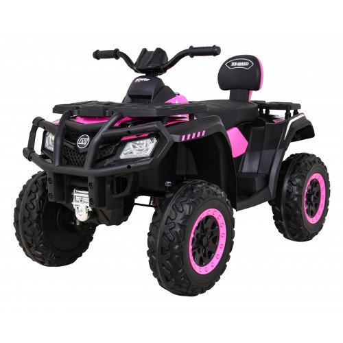 Quad XT-Speed pre deti Ružový + Pohon 4x4 + EVA + Pomalý štart + Rádio MP3 + LED