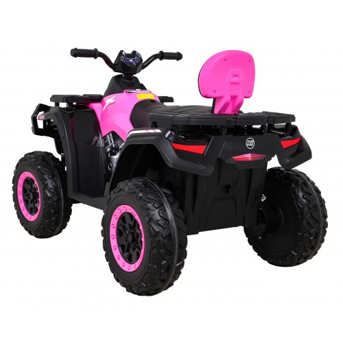 Quad XT-Speed pre deti Ružový + Pohon 4x4 + EVA + Pomalý štart + Rádio MP3 + LED