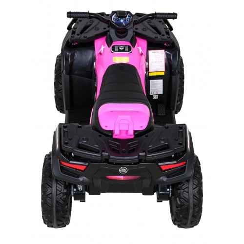 Quad XT-Speed pre deti Ružový + Pohon 4x4 + EVA + Pomalý štart + Rádio MP3 + LED