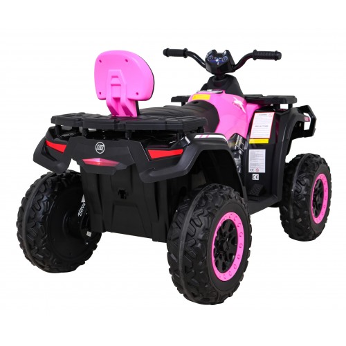 Quad XT-Speed pre deti Ružový + Pohon 4x4 + EVA + Pomalý štart + Rádio MP3 + LED