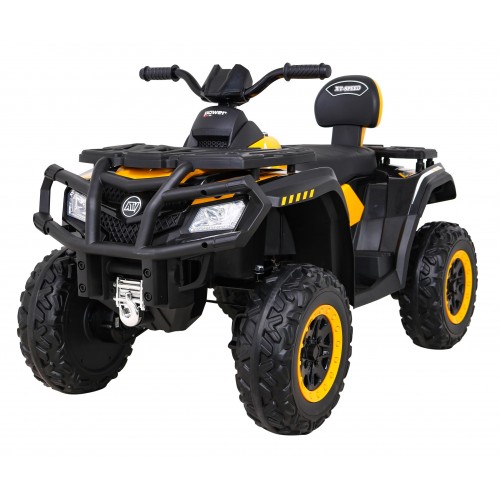 Quad XT-Speed pre deti Žltý + Pohon 4x4 + EVA + Pomalý štart + Rádio MP3 + LED