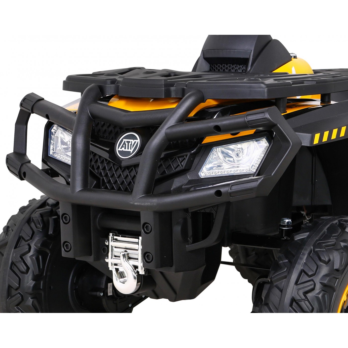 Quad XT-Speed pre deti Žltý + Pohon 4x4 + EVA + Pomalý štart + Rádio MP3 + LED