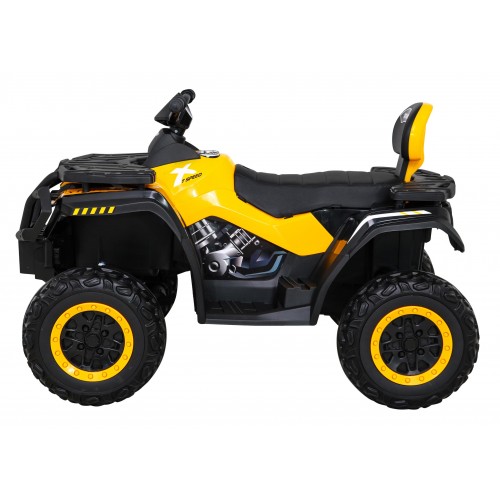 Quad XT-Speed pre deti Žltý + Pohon 4x4 + EVA + Pomalý štart + Rádio MP3 + LED