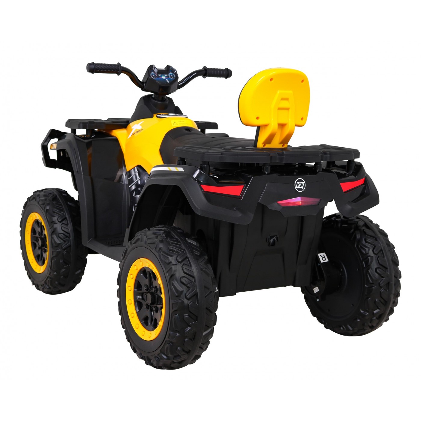 Quad XT-Speed pre deti Žltý + Pohon 4x4 + EVA + Pomalý štart + Rádio MP3 + LED