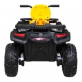 Quad XT-Speed pre deti Žltý + Pohon 4x4 + EVA + Pomalý štart + Rádio MP3 + LED