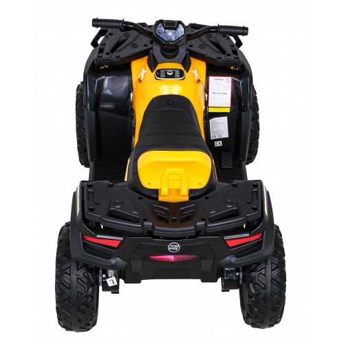Quad XT-Speed pre deti Žltý + Pohon 4x4 + EVA + Pomalý štart + Rádio MP3 + LED