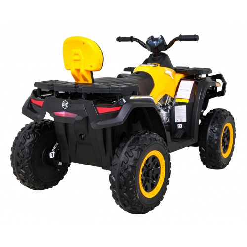 Quad XT-Speed pre deti Žltý + Pohon 4x4 + EVA + Pomalý štart + Rádio MP3 + LED