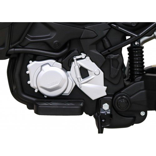 Motorka BMW F850 GS na batériu pre deti Biely + Pomocné kolieska + Audio LED + Pomalý štart + EVA