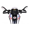 Motorka BMW F850 GS na batériu pre deti Biely + Pomocné kolieska + Audio LED + Pomalý štart + EVA