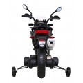 Motorka BMW F850 GS na batériu pre deti Biely + Pomocné kolieska + Audio LED + Pomalý štart + EVA