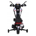 Motorka BMW F850 GS na batériu pre deti Biely + Pomocné kolieska + Audio LED + Pomalý štart + EVA