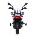 Motorka BMW F850 GS na batériu pre deti Červený + Pomocné kolieska + Audio LED + Pomalý štart + EVA