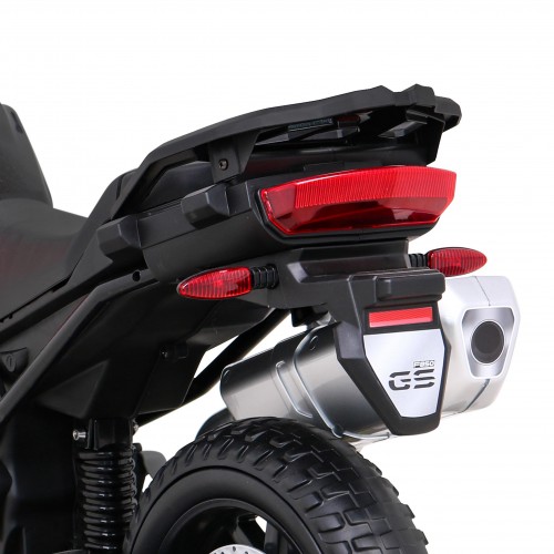 Motorka BMW F850 GS na batériu pre deti Červený + Pomocné kolieska + Audio LED + Pomalý štart + EVA
