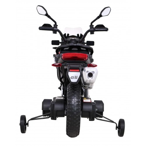 Motorka BMW F850 GS na batériu pre deti Červený + Pomocné kolieska + Audio LED + Pomalý štart + EVA
