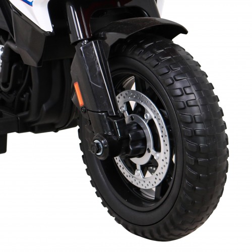 Motorka BMW F850 GS na batériu pre deti Červený + Pomocné kolieska + Audio LED + Pomalý štart + EVA