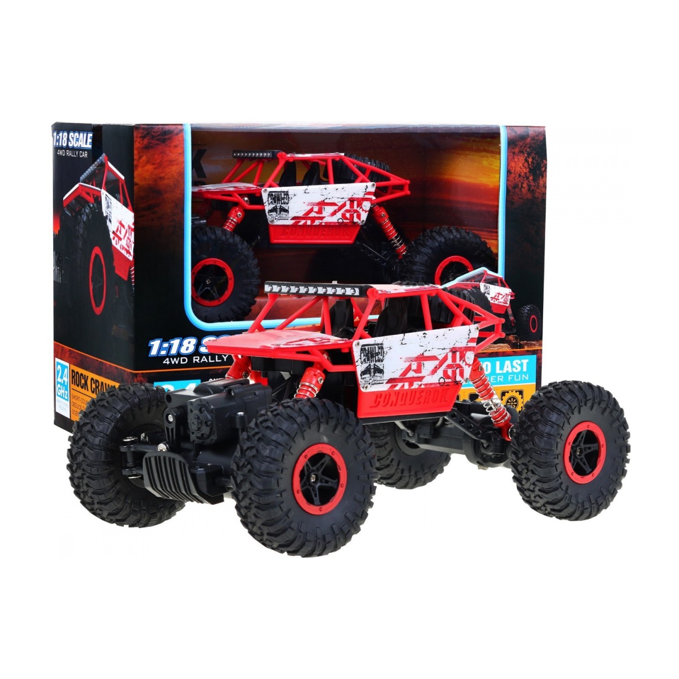 Autíčko HB-P1801 Crawler R C 2,4 Ghz Červené