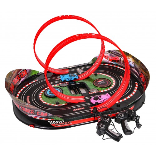 Skladacia pretekárska dráha Track Speed pre deti 6+ Ovládané autíčka + interaktívne efekty