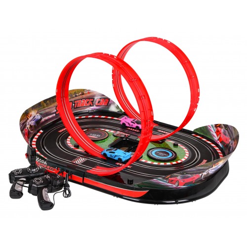 Skladacia pretekárska dráha Track Speed pre deti 6+ Ovládané autíčka + interaktívne efekty