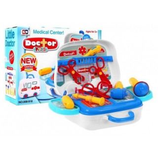 Lekárska sada + Ambulančný kufrík pre deti 3+ Prenosná hračka + Príslušenstvo Lekárske nástroje