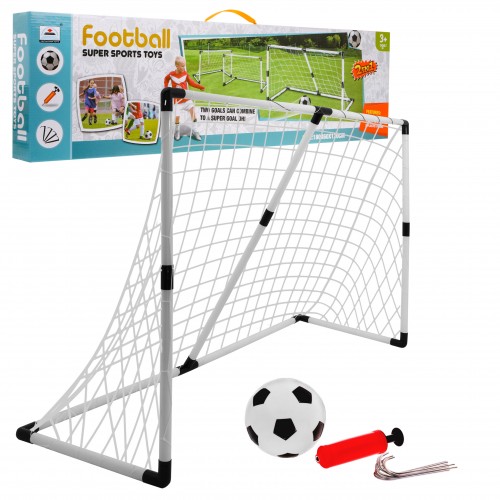 Záhradná bránka 2v1 pre deti 3+ Futbal Sada veľká bránka alebo 2 malé + Lopta s pumpičkou