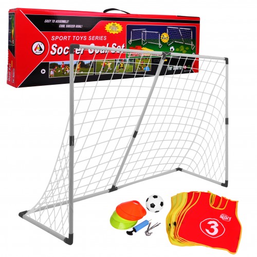 Sada futbalových bránok 2v1 pre deti + Lopta s pumpičkou + Dresy + Značky