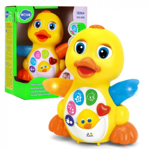 Tancujúca kačička s funkciami pre deti 18m+ Interaktívna hračka + Hudba Svetlá