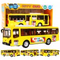 Interaktívny Školský autobus pre deti 3+ žltý + Otváracie dvere + Zvuky Svetlá