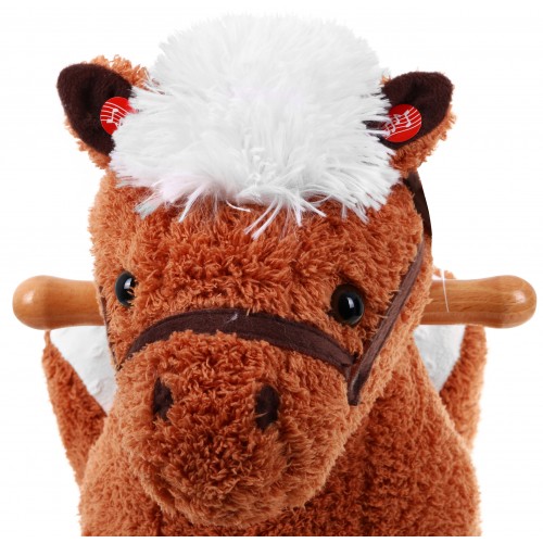 Karino hojdací koník pre deti + Interaktívne efekty + Sedadlo s opierkou