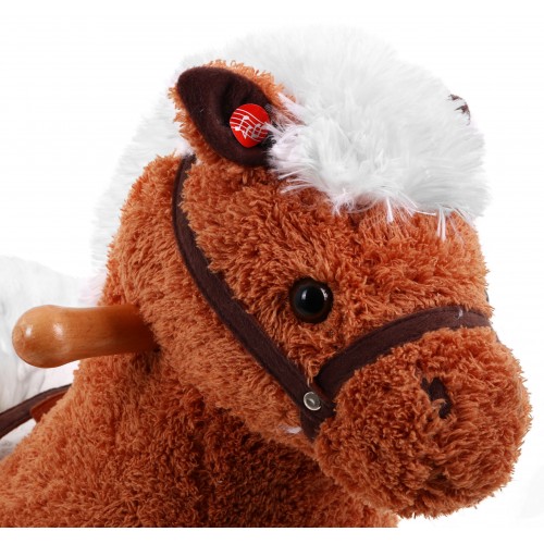 Karino hojdací koník pre deti + Interaktívne efekty + Sedadlo s opierkou