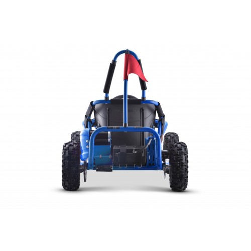 Motokára Fast Dragon na batériu Modrá 30km/h + Motor 1000W + Nafukovacie kolesá + Regulácia sedadla + Pásy