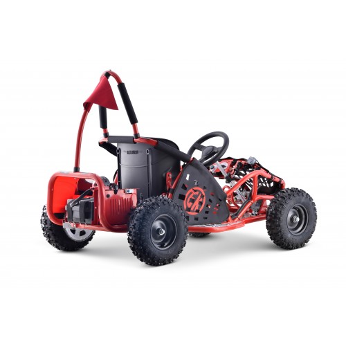 Motokára Fast Dragon na batériu Červená 30km/h + Motor 1000W + Nafukovacie kolesá + Regulácia sedadla + Pásy