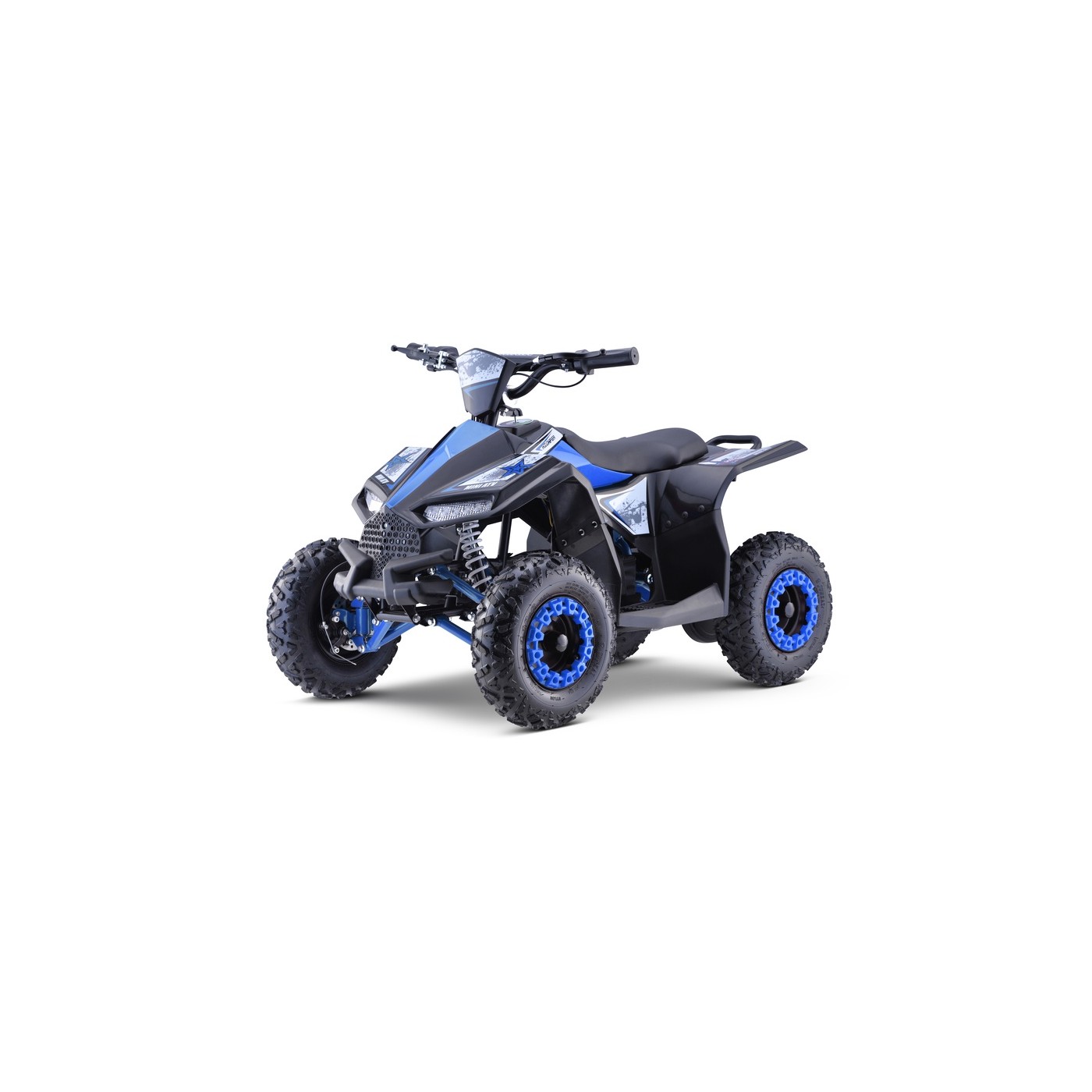 Quad Highper na batériu Modrý 35km/h + Bezkefkový motor 1000W + Nafukovacie kolesá + Regulácia sedadla