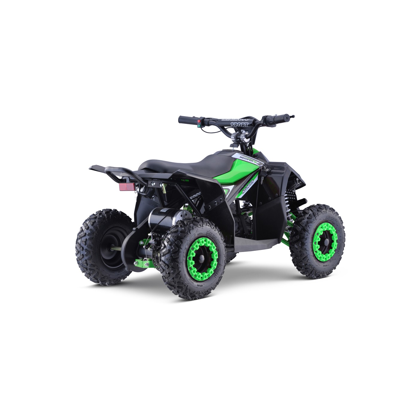 Quad E-STAR na batériu Zelený 35km/h + Bezkefkový motor 1000W + Nafukovacie kolesá + Regulácia sedadla