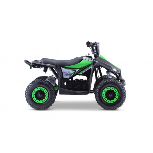 Quad E-STAR na batériu Zelený 35km/h + Bezkefkový motor 1000W + Nafukovacie kolesá + Regulácia sedadla