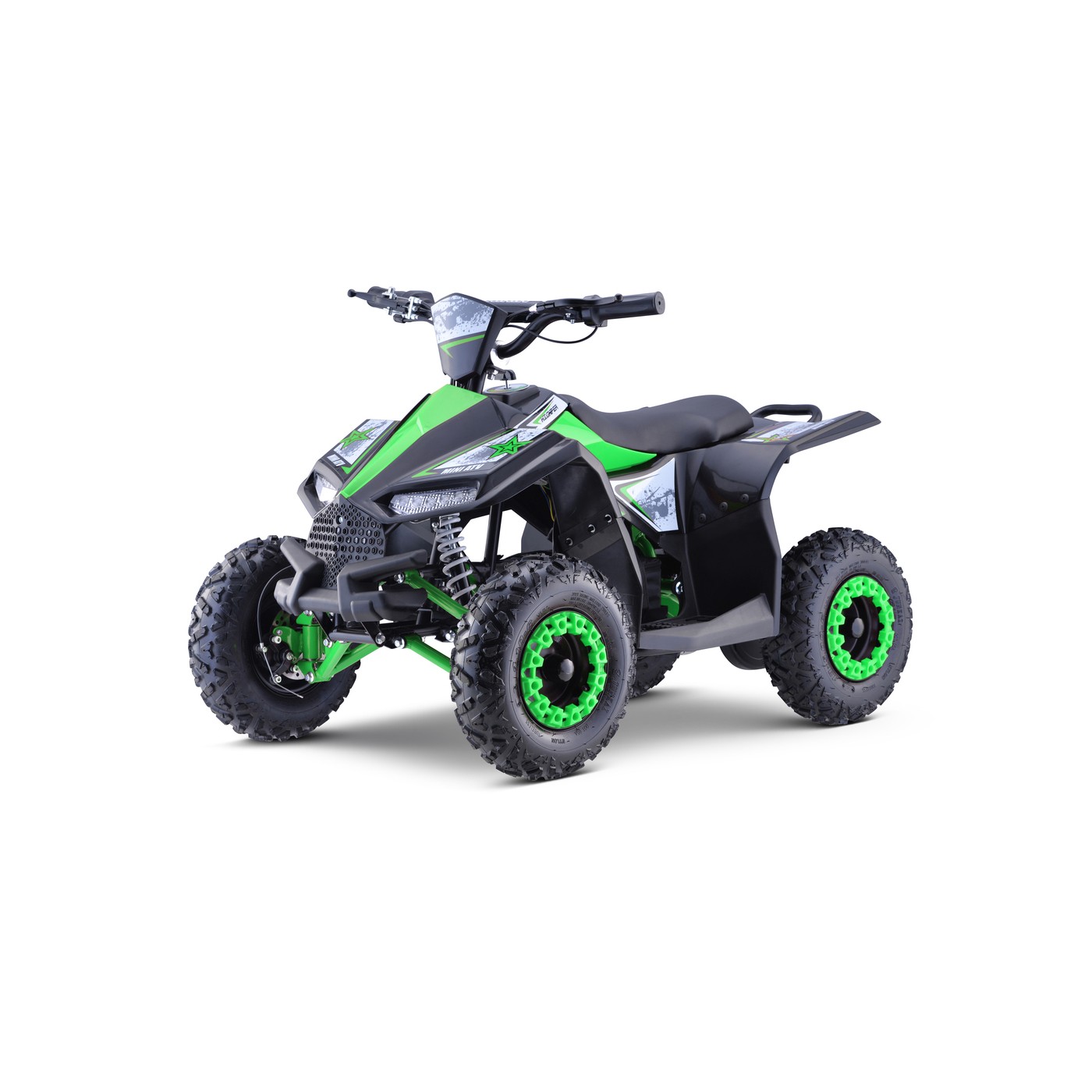 Quad E-STAR na batériu Zelený 35km/h + Bezkefkový motor 1000W + Nafukovacie kolesá + Regulácia sedadla