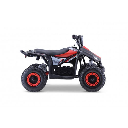 Quad Highper na batériu Červený 35km/h + Bezkefkový motor 1000W + Nafukovacie kolesá + Regulácia sedadla