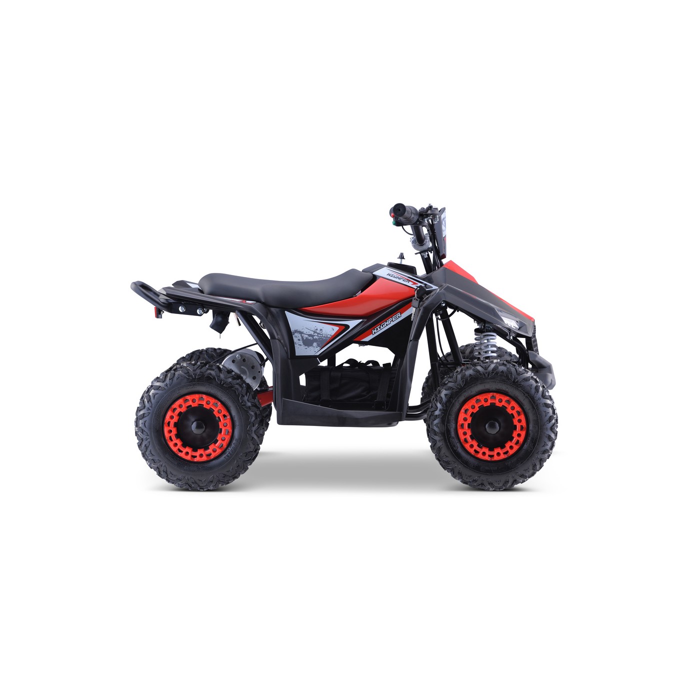 Quad E-STAR  na batériu Červený 35km/h + Bezkefkový motor 1000W + Nafukovacie kolesá + Regulácia sedadla
