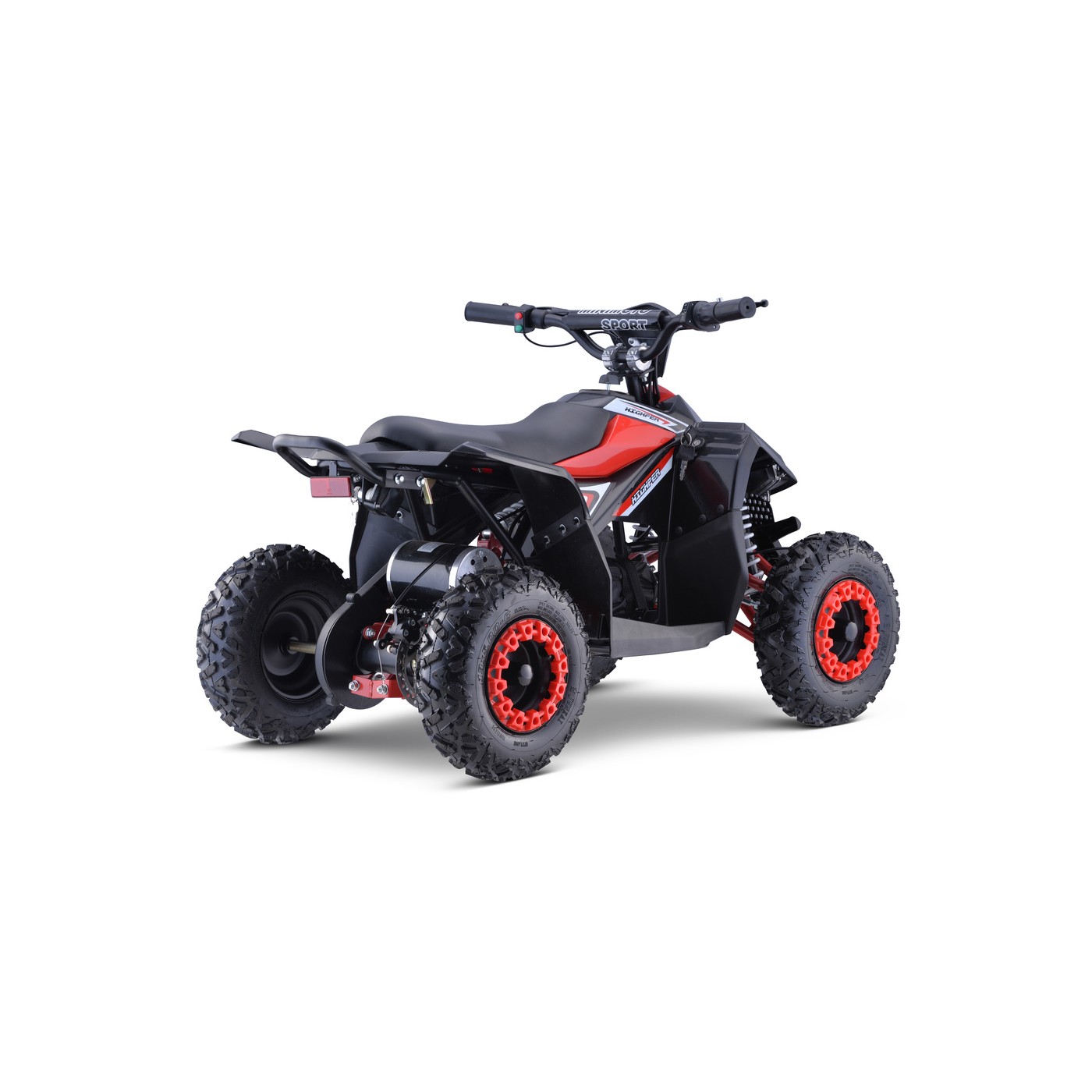 Quad E-STAR  na batériu Červený 35km/h + Bezkefkový motor 1000W + Nafukovacie kolesá + Regulácia sedadla