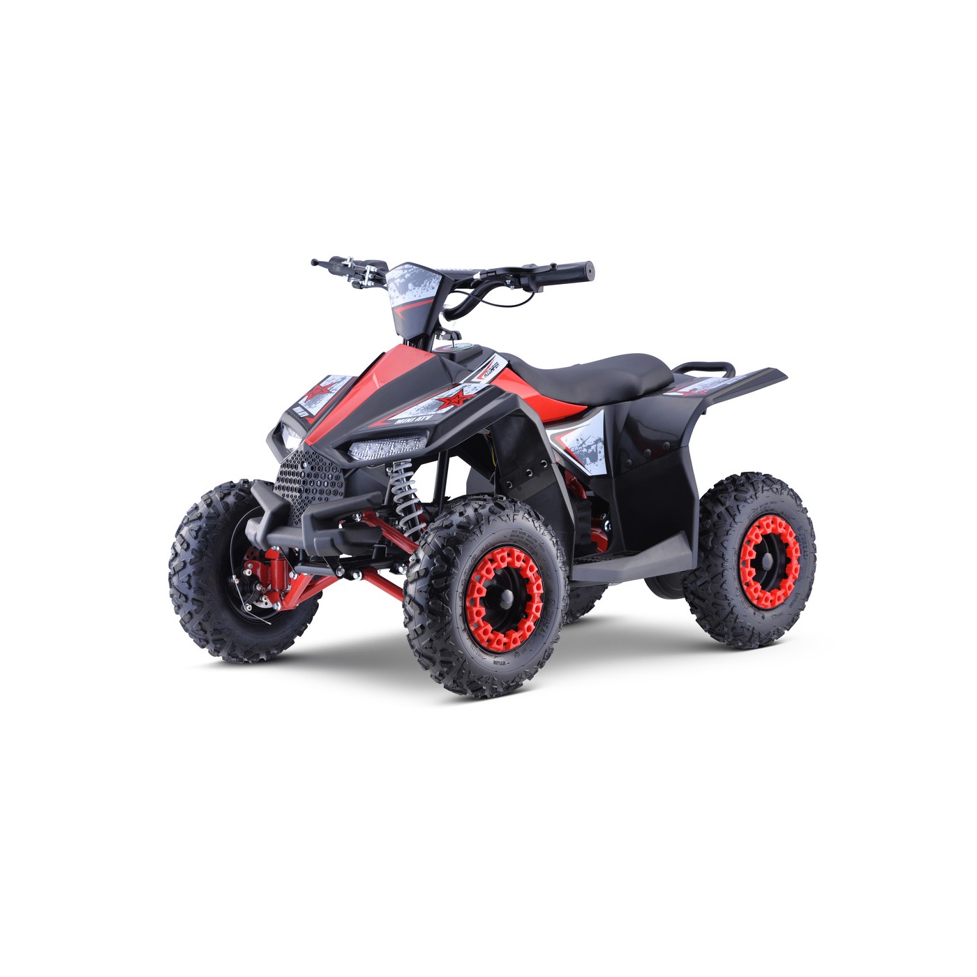 Quad E-STAR  na batériu Červený 35km/h + Bezkefkový motor 1000W + Nafukovacie kolesá + Regulácia sedadla