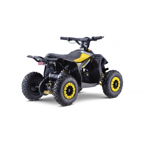 Quad Highper na batériu Žltý 35km/h + Bezkefkový motor 1000W + Nafukovacie kolesá + Regulácia sedadla