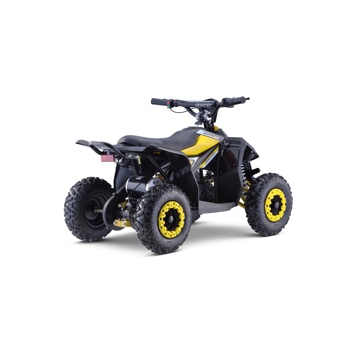 Quad E-STAR na batériu Žltý 35km/h + Bezkefkový motor 1000W + Nafukovacie kolesá + Regulácia sedadla