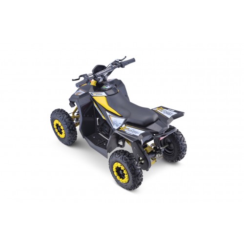Quad E-STAR na batériu Žltý 35km/h + Bezkefkový motor 1000W + Nafukovacie kolesá + Regulácia sedadla