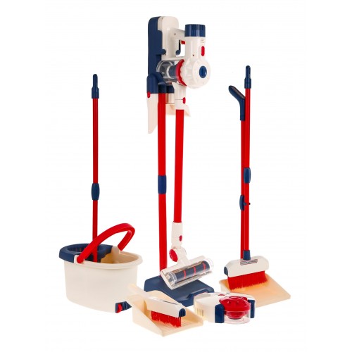 Sada na upratovanie 6v1 pre deti 3+ Interaktívne AGD vysávač robot mop metla lopatky