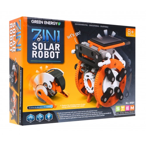 Solárna sada robotov 7v1 na zostavenie pre deti 8+ Interaktívne funkcie