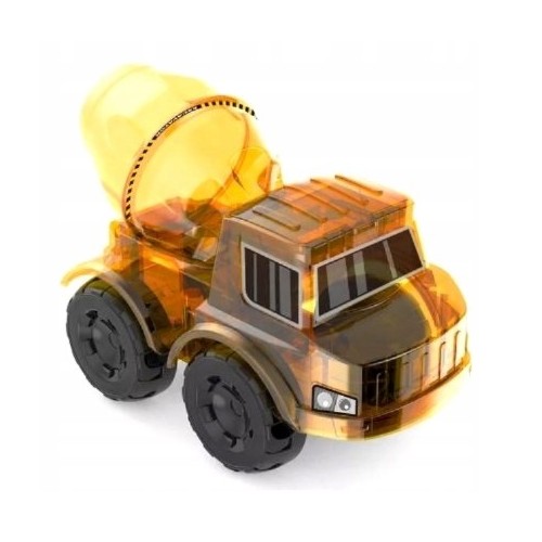 Edukačná sada solárnych stavebných vozidiel 3v1 pre deti Bager Betónovač Buldozér