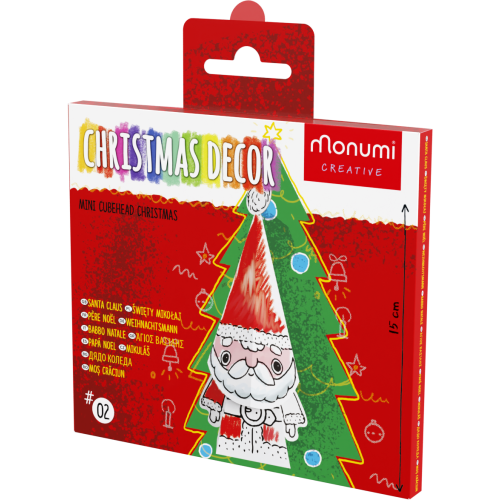 "Svätý Mikuláš" farebná 3D figurka + vianočná gulička