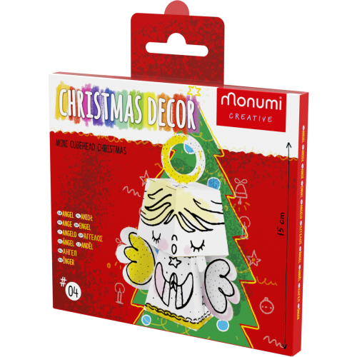 "Anjelik" farebná 3D figúrka + vianočná ozdoba