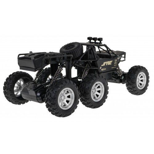 Kovový crawler Rock Explorer 4x4 pre deti 8+ Diaľkovo ovládaný 1:18 Gumové 6 kolies